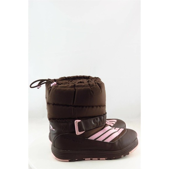 adidas Snow Ice Brown Synthetic Snow Boots Girls Shoes Size 5 M - Picture 3 of 6